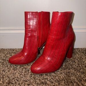 red boots